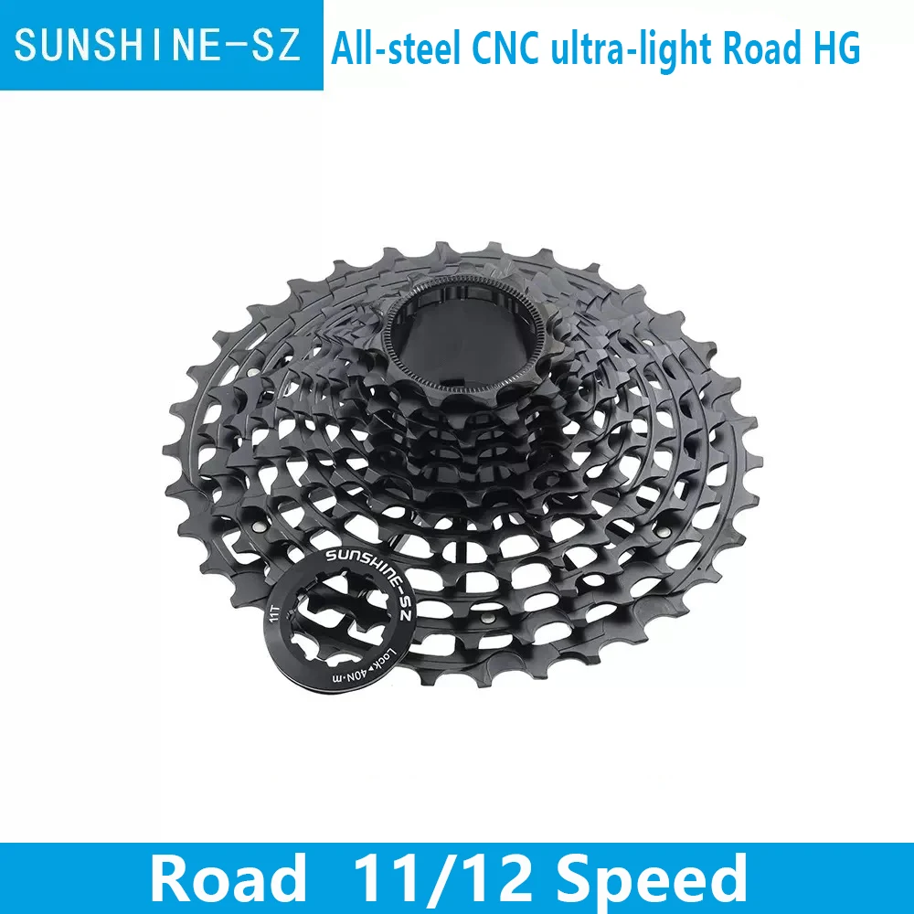 CNC Road Bike HG Cassette Ultralight Freewheel 11/12 Speed 11-32/34/36T Road Gravel Sprocket Speed 11/12V For Shimano HG
CNC Road Bike HG Cassette Ultralight Freewheel 11/12 Speed 11-32/34/36T Road Gravel Sprocket Speed 11/12V For Shimano HG