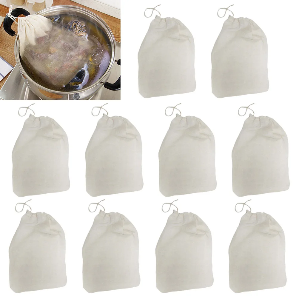 50pcs 8X10Cm Chinese Herbal Strainer Filter Bag Reusable Cotton Drawstring Tea Spice Milk Filtration Kitchen Strainer Tool
50pcs 8X10Cm Chinese Herbal Strainer Filter Bag Reusable Cotton Drawstring Tea Spice Milk Filtration Kitchen Strainer Tool