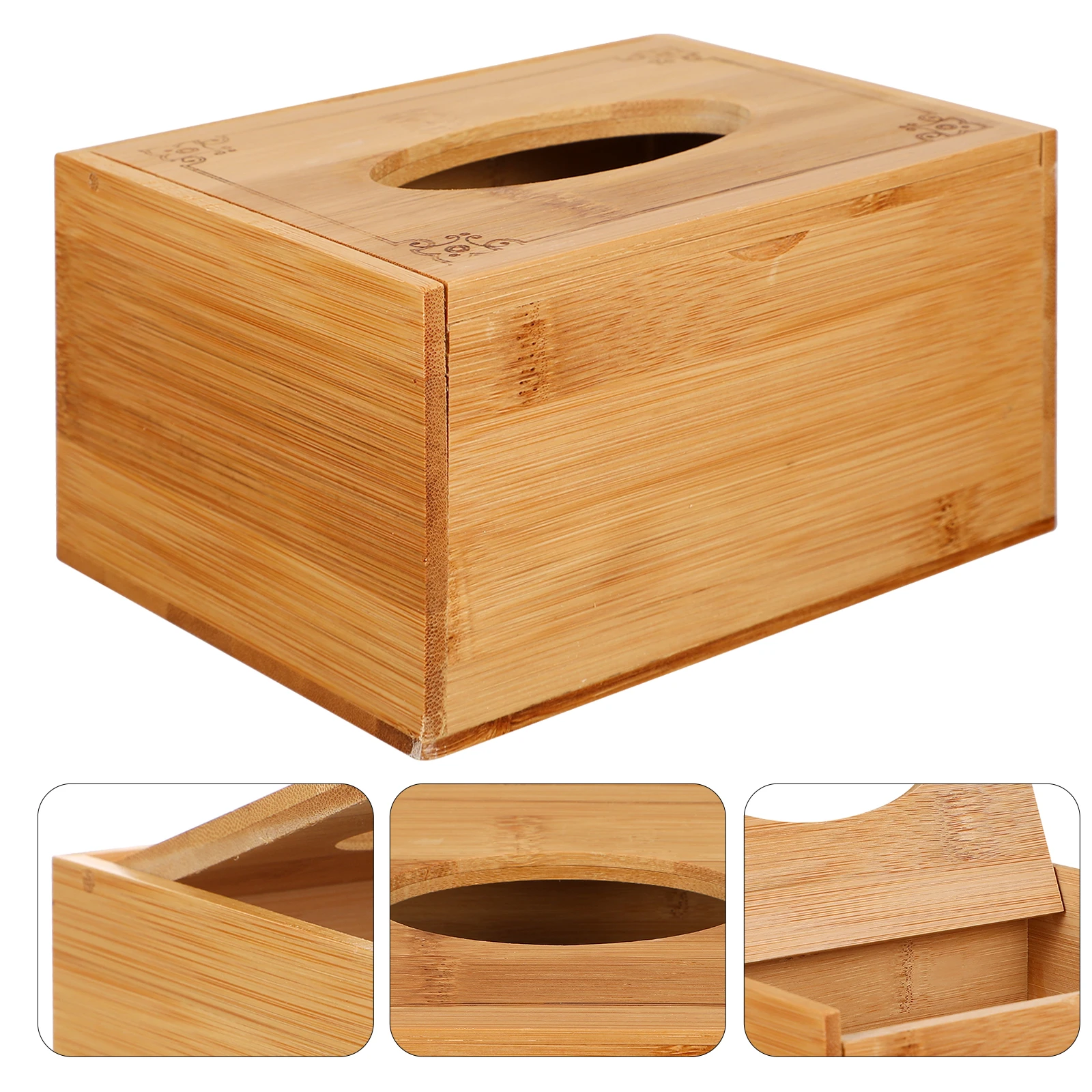 Bamboo Wooden Tissue Box Rectangular Holder Smooth Bedroom Living Room Decorative Practical Container Storage
Bamboo Wooden Tissue Box Rectangular Holder Smooth Bedroom Living Room Decorative Practical Container Storage