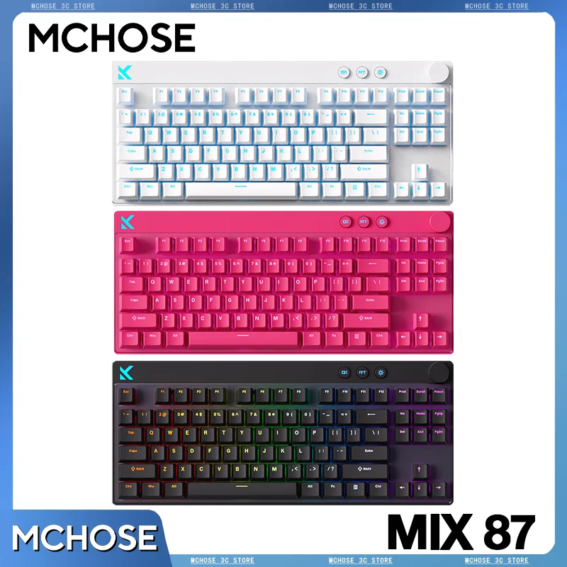 MCHOSE MIX 87 HE Gaming Keyboard 8kHz Polling Rate ADC Drict Link WASD Ultra Low Latency 0.08ms Support 0.001mm RT Max 87 Layout
MCHOSE MIX 87 HE Gaming Keyboard 8kHz Polling Rate ADC Drict Link WASD Ultra Low Latency 0.08ms Support 0.001mm RT Max 87 Layout