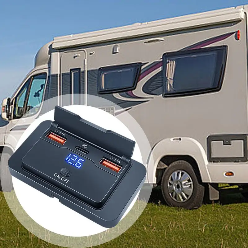 USB-розетка RV, 76 Вт, USB-адаптер с 3 портами для зарядки, гнездо для модификации автомобиля без сверления, зарядная панель для автофургонов, лодок
USB-розетка RV, 76 Вт, USB-адаптер с 3 портами для зарядки, гнездо для модификации автомобиля без сверления, зарядная панель для автофургонов, лодок