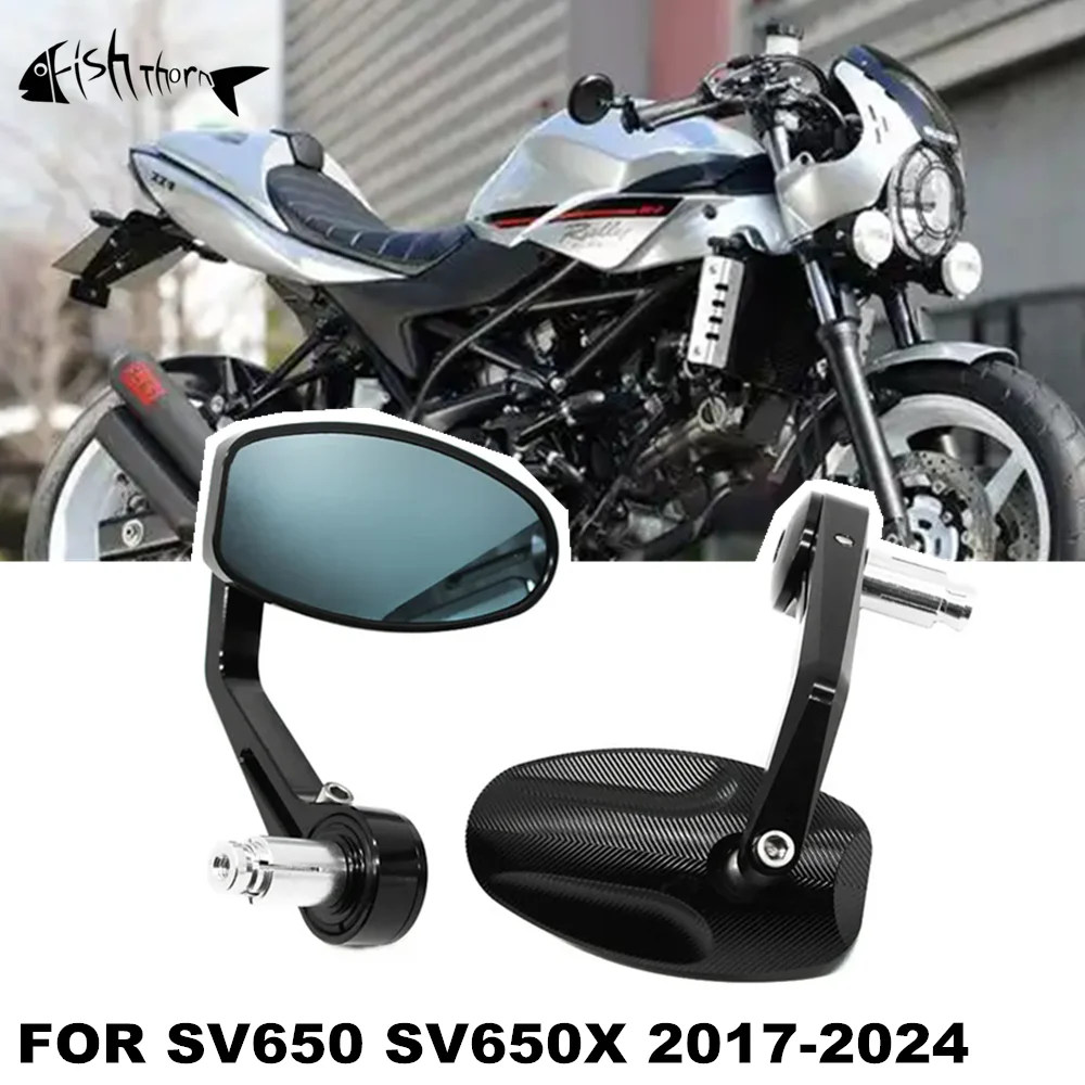 Motorcycle Handlebar Rearview Mirror CNC Handlebar Mirror For Suzuki SV650 SV650X SV 650 SV650 X 2017-2024
Motorcycle Handlebar Rearview Mirror CNC Handlebar Mirror For Suzuki SV650 SV650X SV 650 SV650 X 2017-2024