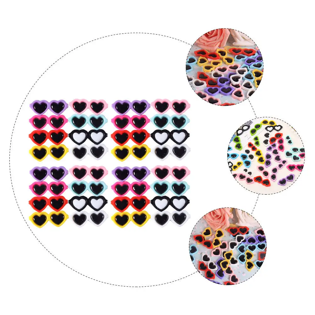 50Pcs Resin Heart Glasses DIY Charms Mobile Phone Case Accessories Handmade Miniature Delicate Charms for Phone Shell Decoration
50Pcs Resin Heart Glasses DIY Charms Mobile Phone Case Accessories Handmade Miniature Delicate Charms for Phone Shell Decoration
