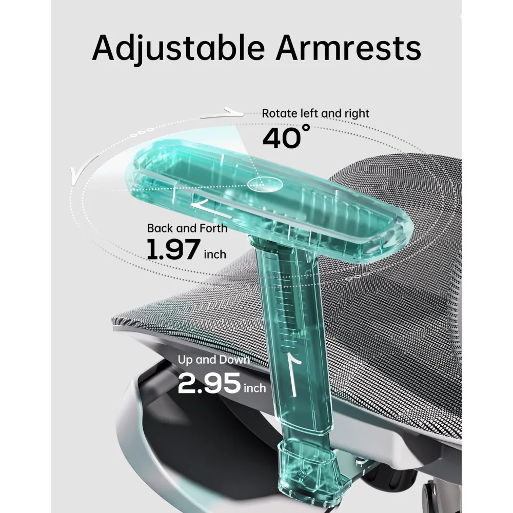 Ergonomic Office Chair with 3D Adjustable Armrests, Adjustable Lumbar Support High Back for Computer Chair, Customized
Ergonomic Office Chair with 3D Adjustable Armrests, Adjustable Lumbar Support High Back for Computer Chair, Customized