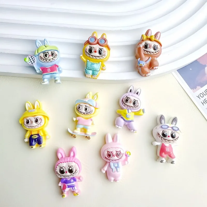 Popular Cartoon Anime Labubu Resin Patch Cute and Bizarre Handmade DIY Keychain Charms Hair Clip Accessories Materials Wholesale
Popular Cartoon Anime Labubu Resin Patch Cute and Bizarre Handmade DIY Keychain Charms Hair Clip Accessories Materials Wholesale