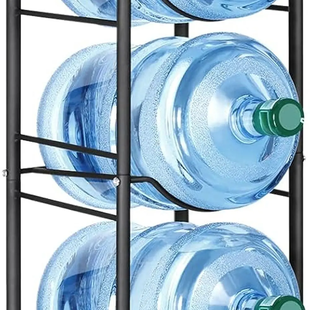 5-Tier Heavy-Duty 5 Gallon Water Cooler Rack, Detachable Stand, Organizer, Black
5-Tier Heavy-Duty 5 Gallon Water Cooler Rack, Detachable Stand, Organizer, Black