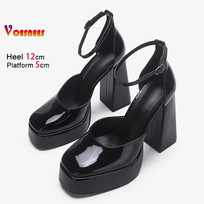 Женские летние босоножки на высоком каблуке с ремешком на щиколотке 7 см 12 см в Европе и Америке Туфли на толстой платформе Женские пустые сандалии с квадратным носком по бокам
Женские летние босоножки на высоком каблуке с ремешком на щиколотке 7 см 12 см в Европе и Америке Туфли на толстой платформе Женские пустые сандалии с квадратным носком по бокам