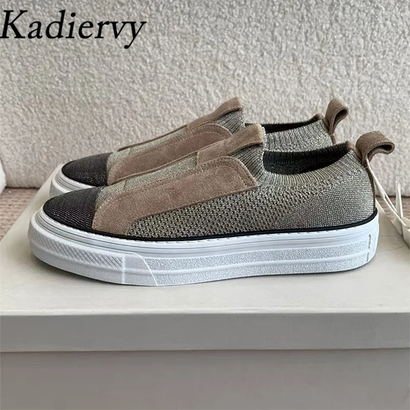 New Knit Sneakers For Women Breathable Casual Outdoors Running Shoes Ladies Round Toe Slip-On Comfort Flat Sports Shoes Woman
New Knit Sneakers For Women Breathable Casual Outdoors Running Shoes Ladies Round Toe Slip-On Comfort Flat Sports Shoes Woman