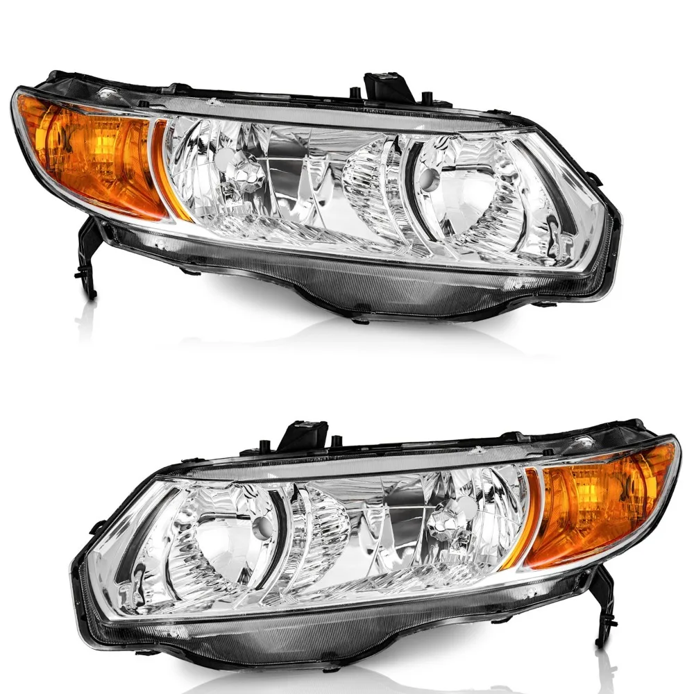 Pair Headlights For 2006-2011 Honda Civic Sedan 2-Door Chrome Headlamp w/o Bulbs
Pair Headlights For 2006-2011 Honda Civic Sedan 2-Door Chrome Headlamp w/o Bulbs