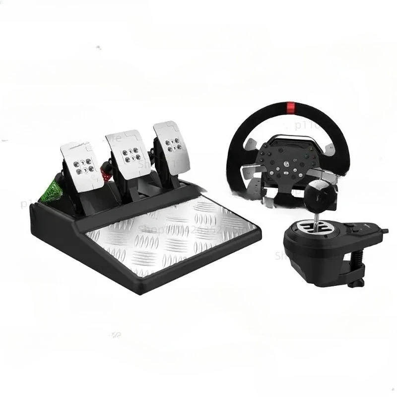 V10 Force Feedback Racing Game Steering Wheel, 900 Degree, Compatible PC, XBOX ONE, PS4
V10 Force Feedback Racing Game Steering Wheel, 900 Degree, Compatible PC, XBOX ONE, PS4