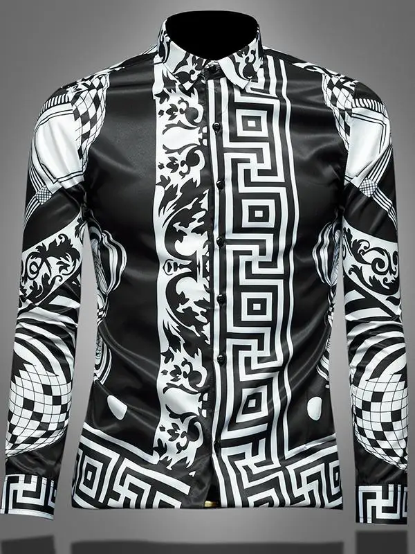 Casual Printed Long Sleeve Shirt Men's Spring Business Casual Fashion Large Size Inner Wear Shirt Comfortable Polyester Fabric
Casual Printed Long Sleeve Shirt Men's Spring Business Casual Fashion Large Size Inner Wear Shirt Comfortable Polyester Fabric