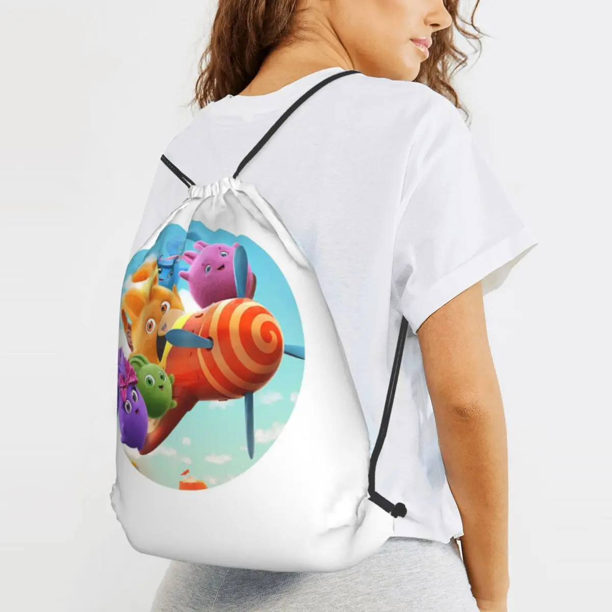 Рюкзаки с героями мультфильмов Sunny Bunnies, модные сумки на шнурке, спортивные сумки, сумки для книг для мужчин, женщин, студентов
Рюкзаки с героями мультфильмов Sunny Bunnies, модные сумки на шнурке, спортивные сумки, сумки для книг для мужчин, женщин, студентов