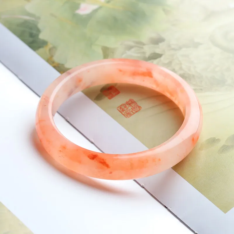 Peach Blossom Brewed Golden Silk Jade Bracelet Women's Pink Fashion Girl
Peach Blossom Brewed Golden Silk Jade Bracelet Women's Pink Fashion Girl