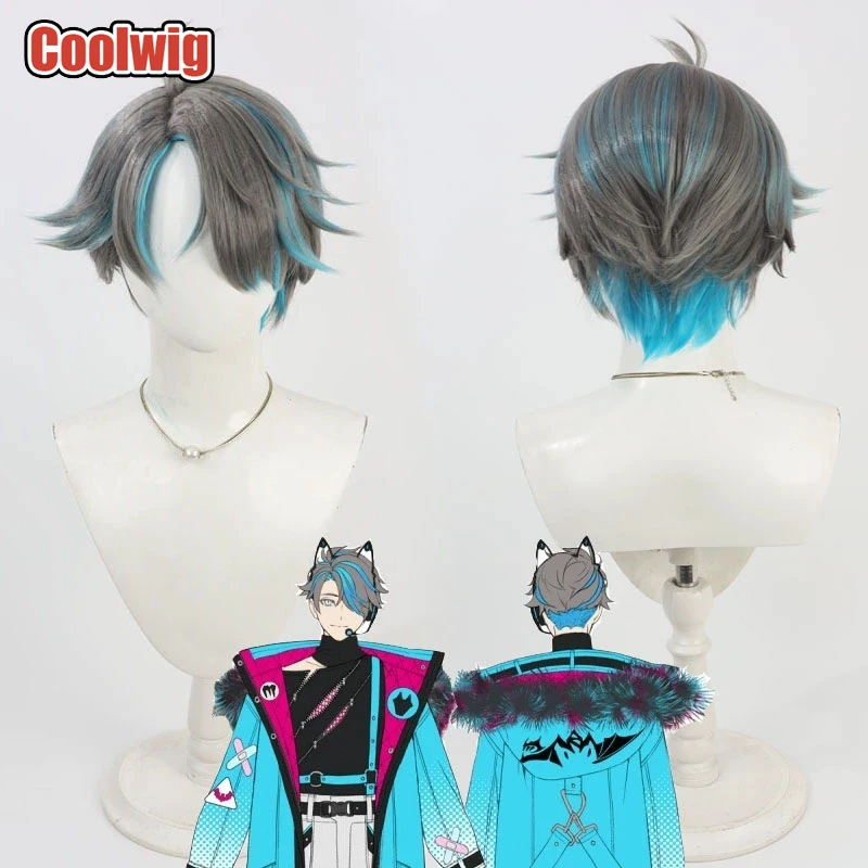 Coolwig Synthetic Hair MonsterZ Mate Cosplay Wigs Virtual YouTuber MonsterZ Mate 30cm Short Gray Mixed Blue Wig Heat Resistant
Coolwig Synthetic Hair MonsterZ Mate Cosplay Wigs Virtual YouTuber MonsterZ Mate 30cm Short Gray Mixed Blue Wig Heat Resistant