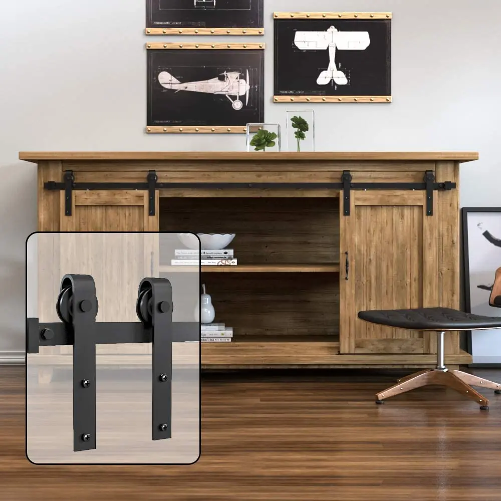 Honccon Sliding Door Hardware Drawer Slides Kit for Double Door / Single Door TV Stands Wardrobe Cabinets Furniture Slide
Honccon Sliding Door Hardware Drawer Slides Kit for Double Door / Single Door TV Stands Wardrobe Cabinets Furniture Slide