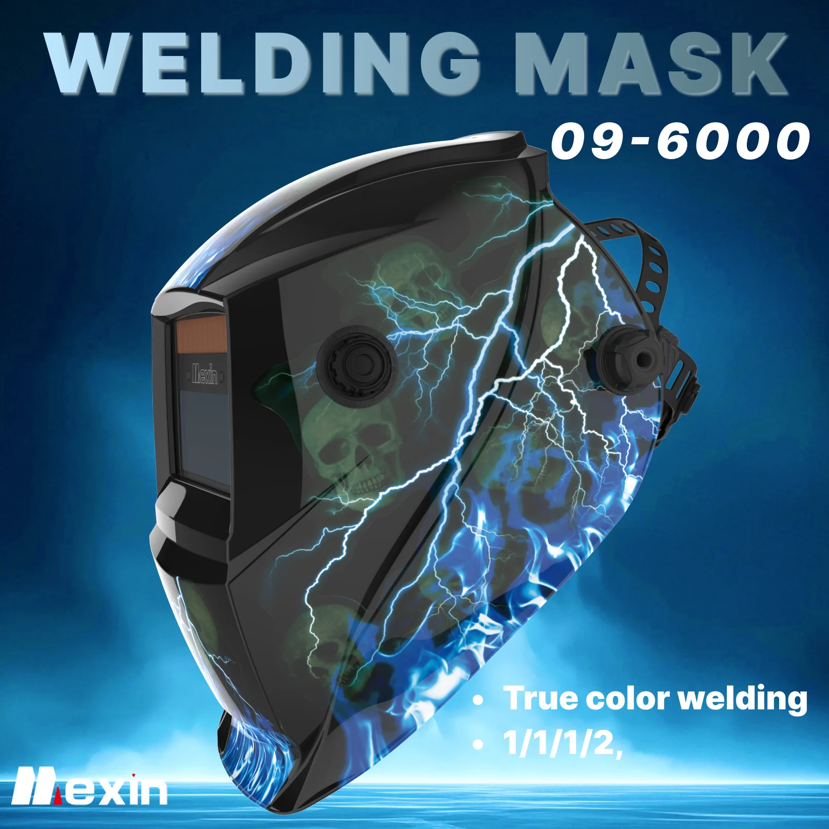 Mexin Welding Helmet Facial Protection Welding Supplies Auto Darkening 4 Arc Sensor ARC MIG TIG CUT
Mexin Welding Helmet Facial Protection Welding Supplies Auto Darkening 4 Arc Sensor ARC MIG TIG CUT