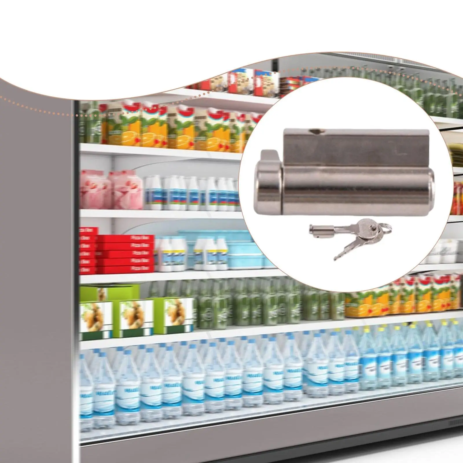 Freezer Door Lock Cylinder, Security, Replaces, Professional, Accessory, with 2 Keys, Heavy Duty, Refrigerator Lock Cylinder
Freezer Door Lock Cylinder, Security, Replaces, Professional, Accessory, with 2 Keys, Heavy Duty, Refrigerator Lock Cylinder