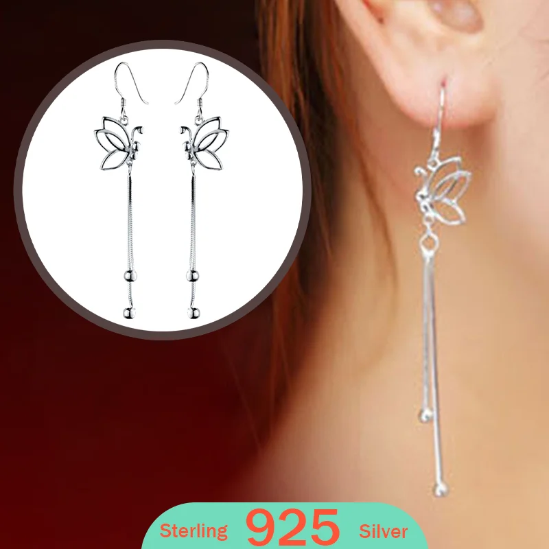Tassel Beads Drop Earrings For Women Boucle d'oreille oorbellen 925 Sterling Silver Butterfly Long Earring female 2026
Tassel Beads Drop Earrings For Women Boucle d'oreille oorbellen 925 Sterling Silver Butterfly Long Earring female 2026