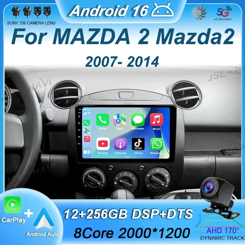 Car Radio Android 16 For MAZDA 2 Mazda2 2007 2008 2009 2010 2011 2012 2013 2014 Navigation Multimedia Player GPS WiFi+4G Video
Car Radio Android 16 For MAZDA 2 Mazda2 2007 2008 2009 2010 2011 2012 2013 2014 Navigation Multimedia Player GPS WiFi+4G Video