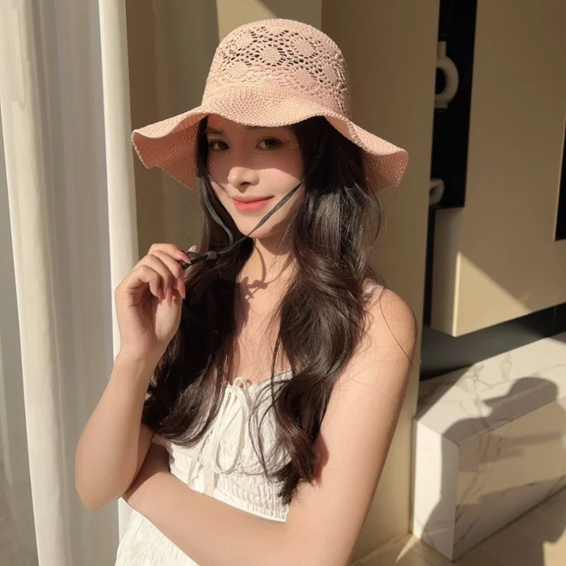 Custom Spring Summer Hat Hollow Wave Wide Brim Fisherman Hat Women Korean Style Beach Hat Fashion Hat
Custom Spring Summer Hat Hollow Wave Wide Brim Fisherman Hat Women Korean Style Beach Hat Fashion Hat