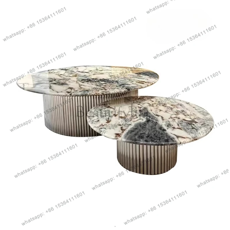Natural marble round coffee table living room household minimalist elephant white luxury stone light luxury high-end side table
Natural marble round coffee table living room household minimalist elephant white luxury stone light luxury high-end side table