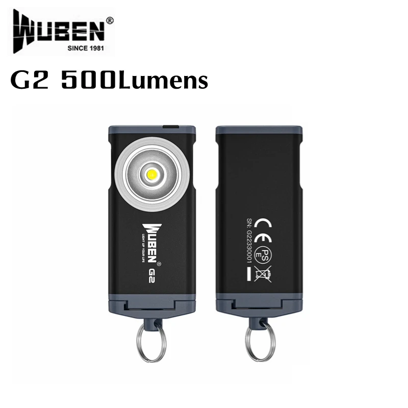 WUBEN G2 Mini EDC Keychain Light Portable Pocket Flashlight 500Lumens Waterproof With Magnetic Tail For Outdoor Camping Lighting
WUBEN G2 Mini EDC Keychain Light Portable Pocket Flashlight 500Lumens Waterproof With Magnetic Tail For Outdoor Camping Lighting