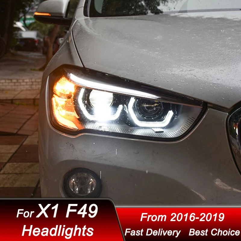 Pop Car Headlights For BMW X1 F49 2016-2019 New Style LED Headlamp Assembly Upgrade High Configure Projector Lens Accessories Ki
Pop Car Headlights For BMW X1 F49 2016-2019 New Style LED Headlamp Assembly Upgrade High Configure Projector Lens Accessories Ki