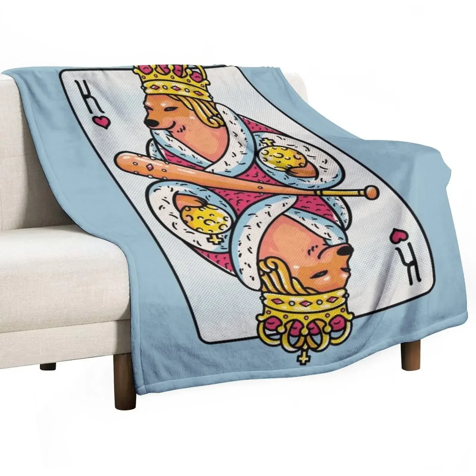 Cheems - The King 2 King of Hearts Playing Card Shibe Shiba Inu Wacky and Uncharacteristic Throw Blanket manga Blankets
Cheems - The King 2 King of Hearts Playing Card Shibe Shiba Inu Wacky and Uncharacteristic Throw Blanket manga Blankets
