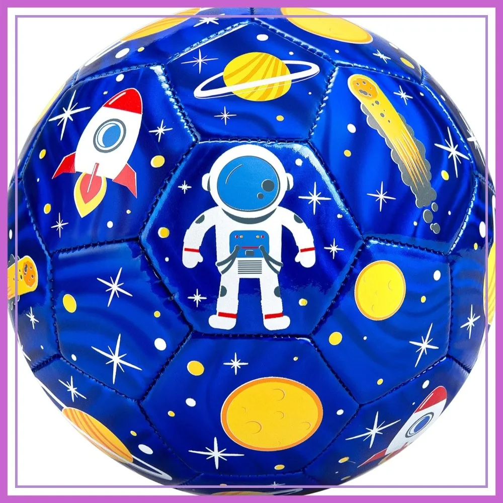 Size 3 Soccer Ball for Toddlers Kids 2-8 with Pump Mesh Bag Blue Astronaut Design
Size 3 Soccer Ball for Toddlers Kids 2-8 with Pump Mesh Bag Blue Astronaut Design