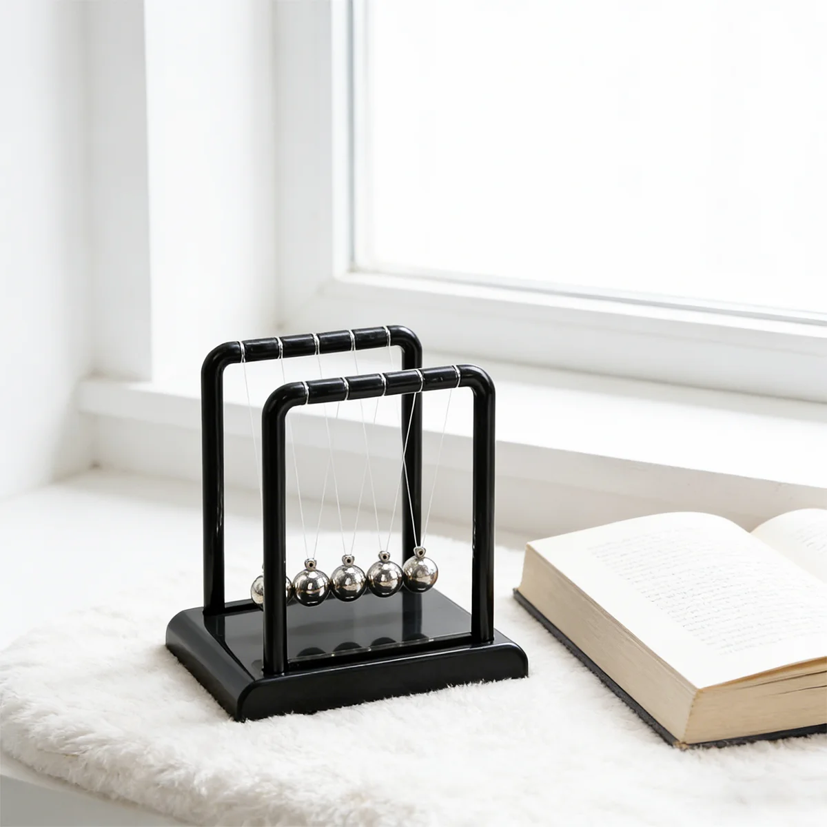 Newton's Cradle Balance Balls, Physics Science Desk Toy, Metal Swinging Ball for Office Home Decor, Stress Relief Gift
Newton's Cradle Balance Balls, Physics Science Desk Toy, Metal Swinging Ball for Office Home Decor, Stress Relief Gift