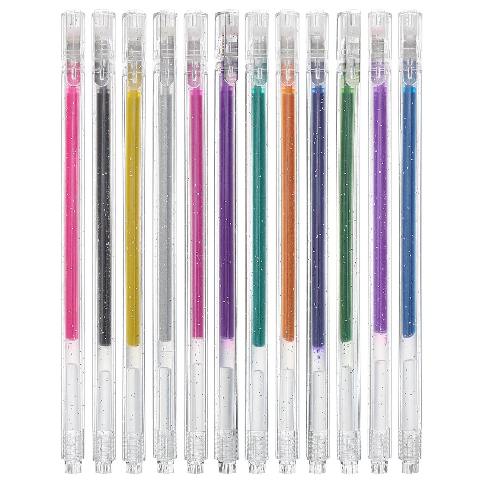 12Pcs Glitter Gel Pens Sparkling Colored Ink Plastic Gel Pens for Writing Signing Drawing Scrapbooking Decorative Office
12Pcs Glitter Gel Pens Sparkling Colored Ink Plastic Gel Pens for Writing Signing Drawing Scrapbooking Decorative Office