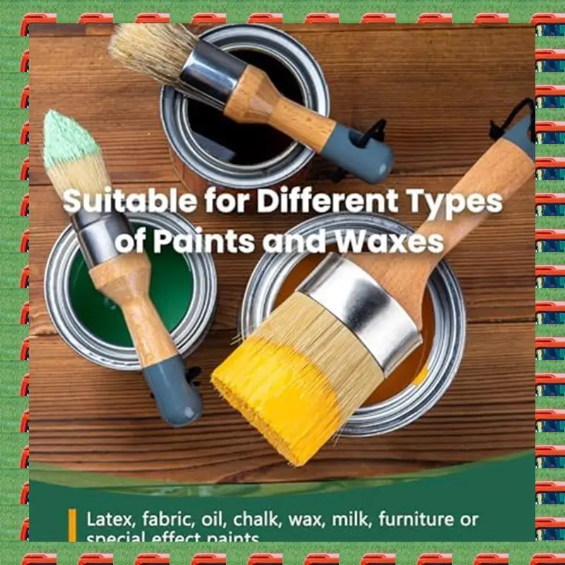 Chalk And Wax Paint Brush Set Chalk Paint, Milk Paint For Furniture, 1 Largeoval Brush And 2 Small Round Brushes
Chalk And Wax Paint Brush Set Chalk Paint, Milk Paint For Furniture, 1 Largeoval Brush And 2 Small Round Brushes
