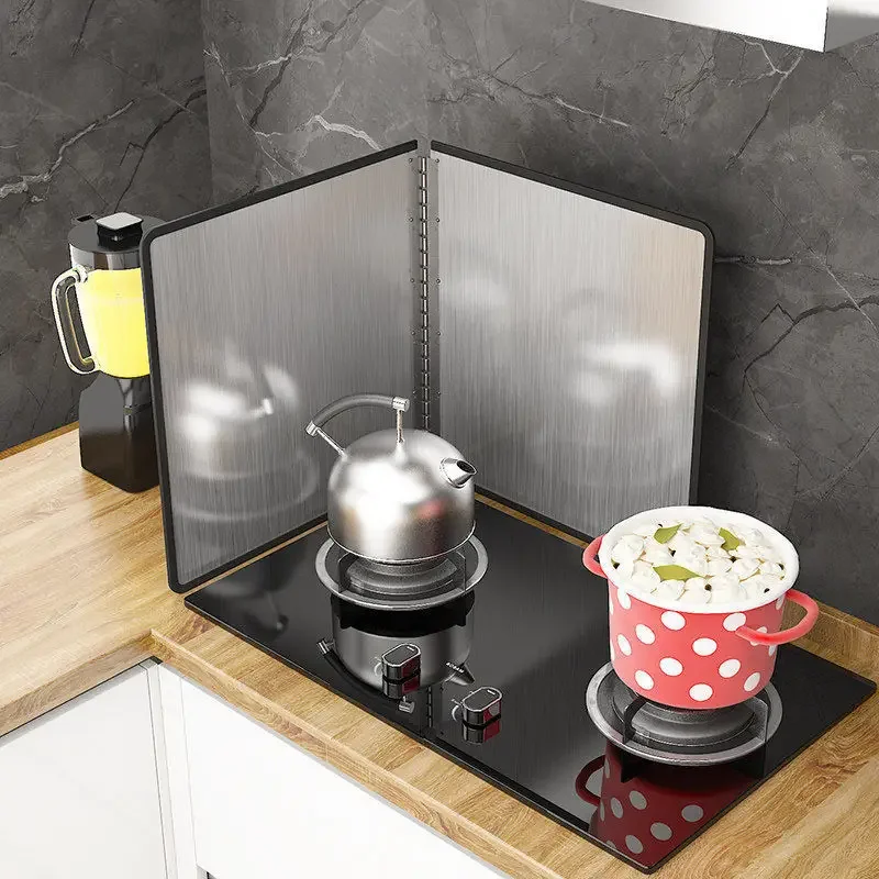 New Stainless Steel Oil-proof Board Kitchen Stove Oil Baffle Creative Kitchen Supplies Cooking Insulation Anti-splash Baffle Hot
New Stainless Steel Oil-proof Board Kitchen Stove Oil Baffle Creative Kitchen Supplies Cooking Insulation Anti-splash Baffle Hot