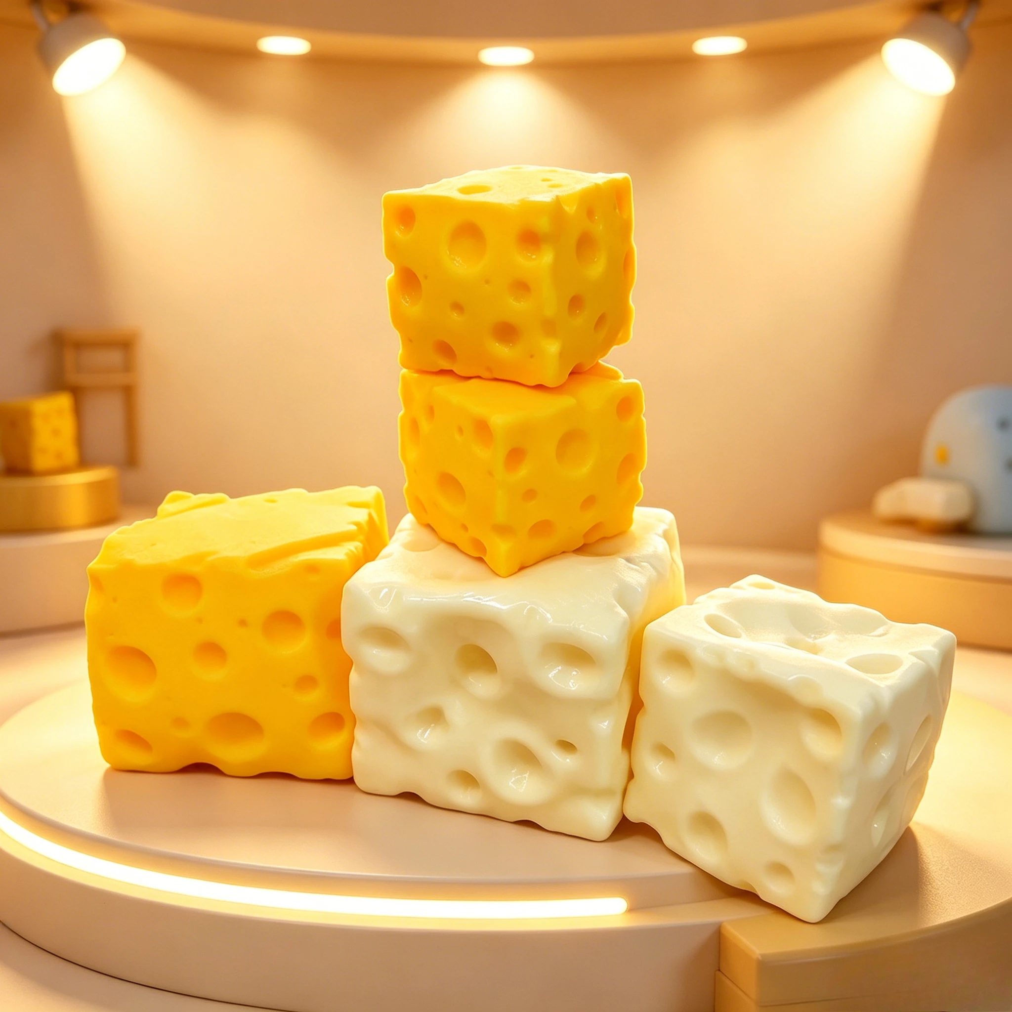 Jumbo Cheese Cube Squishy Stress Ball, Shapeable Soft TPR Squeeze Fidget Toy, Dual Non-Bounce & Bounce ASMR Sensory Toy, Cute Food Decor Anxiety Relief Decompression Gift for Kids & Adults
Jumbo Cheese Cube Squishy Stress Ball, Shapeable Soft TPR Squeeze Fidget Toy, Dual Non-Bounce & Bounce ASMR Sensory Toy, Cute Food Decor Anxiety Relief Decompression Gift for Kids & Adults