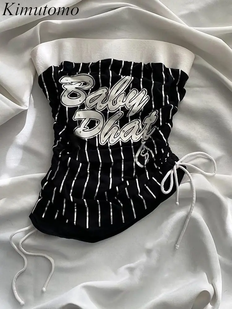 Kimutomo Crop Tank Tops Women Letter Printed Bandage Striped Irregular Backless Ruched Y2k Harajuku Camisole Ladies Gothic Sexy
Kimutomo Crop Tank Tops Women Letter Printed Bandage Striped Irregular Backless Ruched Y2k Harajuku Camisole Ladies Gothic Sexy