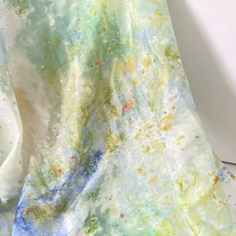 Traditional Chinese Style Willow Leaf Jacquard Fabric DIY Hanfu Dress Watercolor Tie-Dye Print Fabric Women Children Wear Sewing
Traditional Chinese Style Willow Leaf Jacquard Fabric DIY Hanfu Dress Watercolor Tie-Dye Print Fabric Women Children Wear Sewing