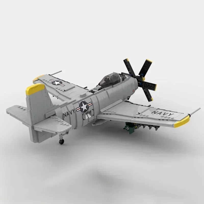 Moc Building Bricks Military Model 1:35 A2D Skyshark Bomber Technology Modular Blocks Gifts Christmas Toys DIY Sets Assembly
Moc Building Bricks Military Model 1:35 A2D Skyshark Bomber Technology Modular Blocks Gifts Christmas Toys DIY Sets Assembly