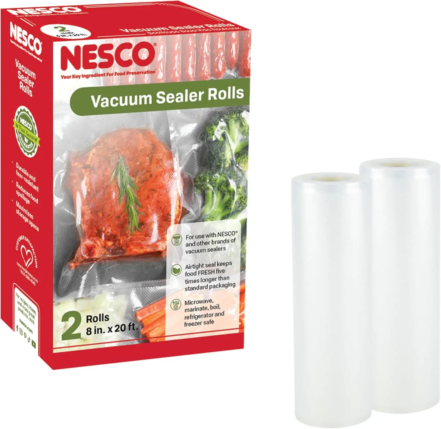 Liquid-Friendly Vacuum Sealer Bags for Home Food Storage, Microwave & Sous-Vide Safe, BPA-Free, Multi-Layer Durable Film
Liquid-Friendly Vacuum Sealer Bags for Home Food Storage, Microwave & Sous-Vide Safe, BPA-Free, Multi-Layer Durable Film