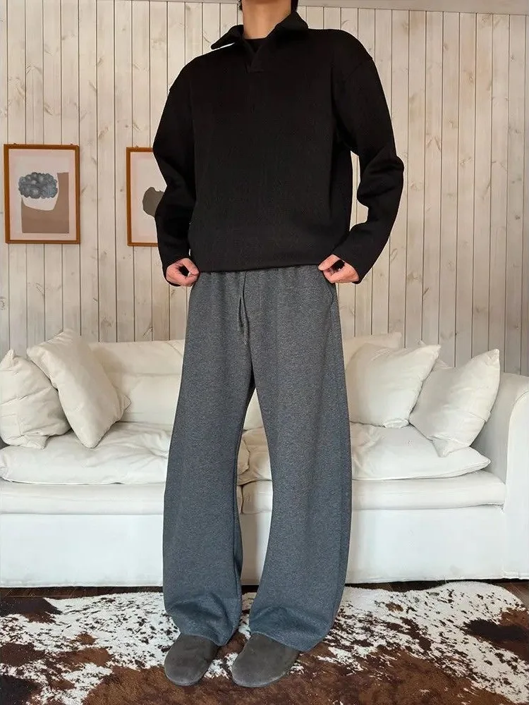 Men's Thiened Fce Lined Loose Casual Straight Leg Pants Autumn Winter New Sle Faion Brand Versatile Long Trousers
Men's Thiened Fce Lined Loose Casual Straight Leg Pants Autumn Winter New Sle Faion Brand Versatile Long Trousers