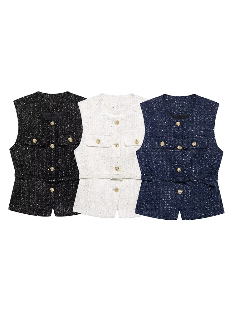 KUCLUT Women Fashion With Belt Solid Single Breasted Waistcoats Vest Vintage Sleeveless Jackets Female Chic Lady Tank Tops
KUCLUT Women Fashion With Belt Solid Single Breasted Waistcoats Vest Vintage Sleeveless Jackets Female Chic Lady Tank Tops