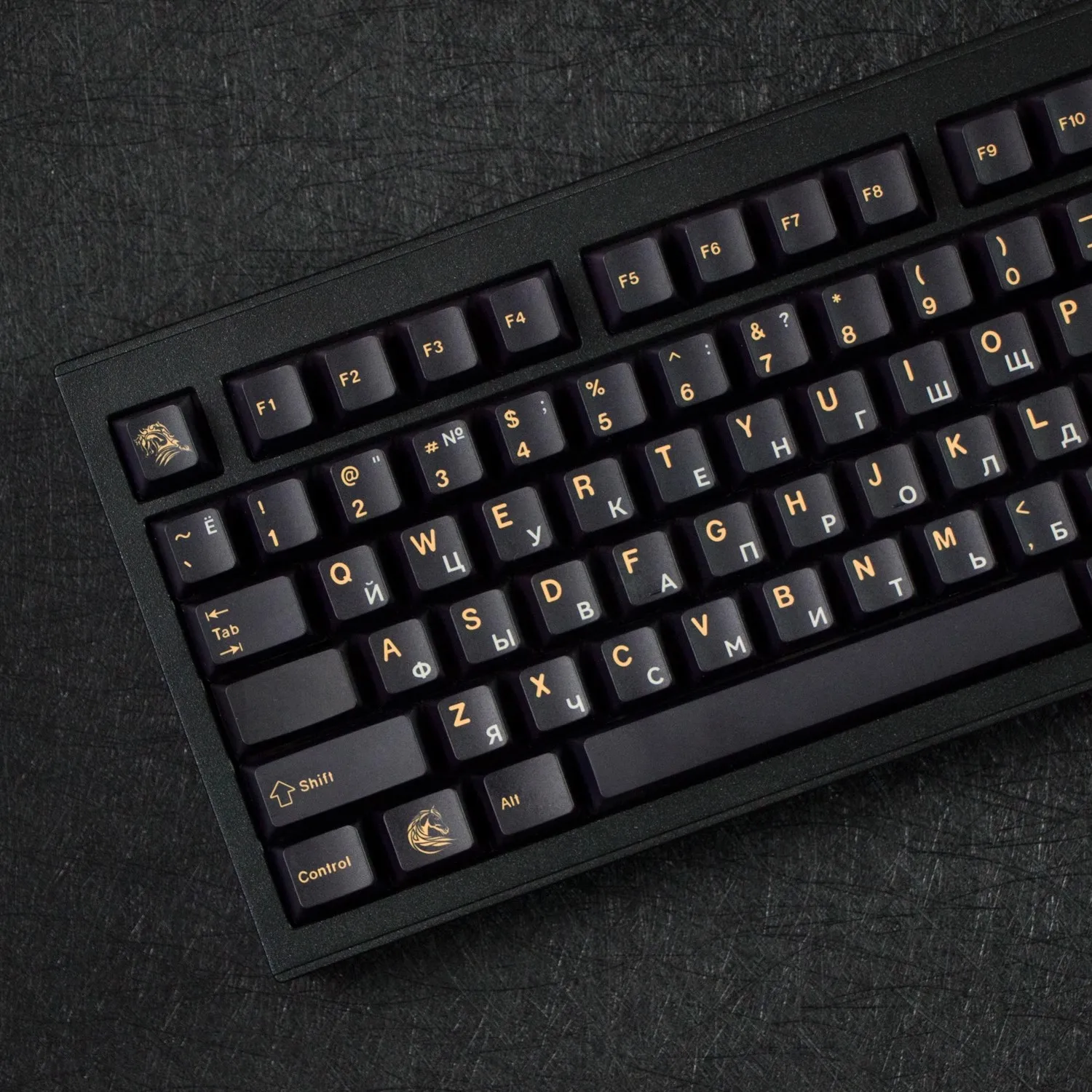 GMK 129 Keys Dark horse Cherry Profile PBT Keycaps Dye Sub Key caps for 61/87/104 Cherry MX Switch Gaming Mechanical Keyboard
GMK 129 Keys Dark horse Cherry Profile PBT Keycaps Dye Sub Key caps for 61/87/104 Cherry MX Switch Gaming Mechanical Keyboard