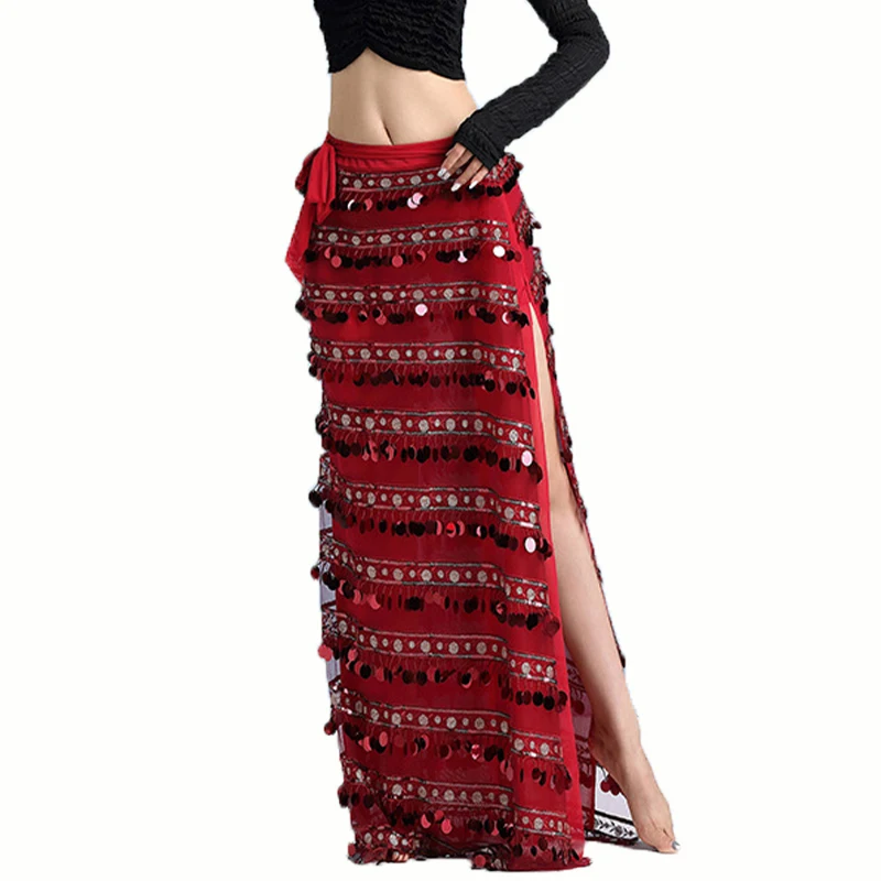 Belly Dance Costumes for Women Hip Scarf Performance Practice Training Waist Scarf Sequins Long Skirt Oriental Dancing Clothes
Belly Dance Costumes for Women Hip Scarf Performance Practice Training Waist Scarf Sequins Long Skirt Oriental Dancing Clothes