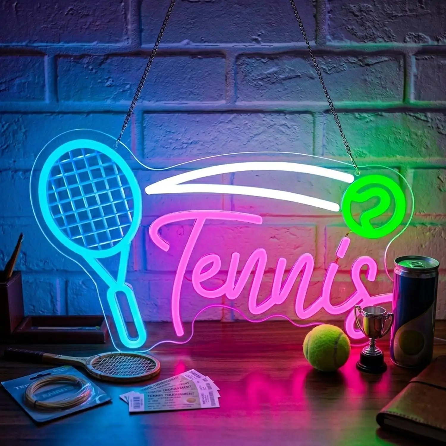 Tennis Neon Sign USB Dimmable LED Light for Bedroom Game Room Gym Club Tennis Lover Sports Aesthetic Decor Gifts Night Light
Tennis Neon Sign USB Dimmable LED Light for Bedroom Game Room Gym Club Tennis Lover Sports Aesthetic Decor Gifts Night Light