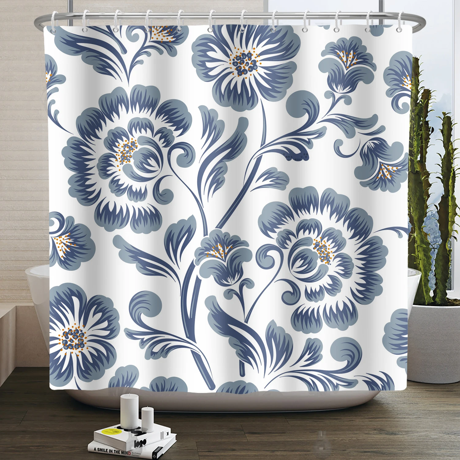 Bohemia Flower Shower Curtain Nordic Chinese Style Bath Curtains Simple Waterproof Home Decoration Bathroom Decor with Hooks
Bohemia Flower Shower Curtain Nordic Chinese Style Bath Curtains Simple Waterproof Home Decoration Bathroom Decor with Hooks