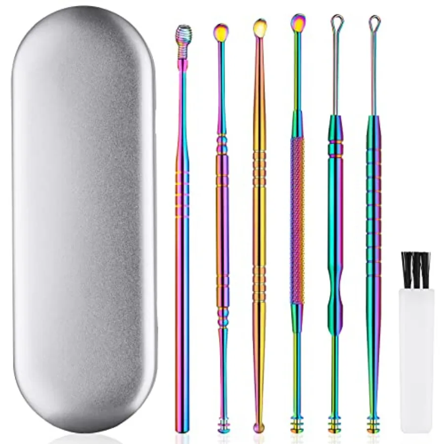 Ear Cleaning Kit, Safe Ear Wax Removal Tool, Earwax Removal Kit, Easy to Use, Painless Ear Pick, with Storage Box and Cleaning
Ear Cleaning Kit, Safe Ear Wax Removal Tool, Earwax Removal Kit, Easy to Use, Painless Ear Pick, with Storage Box and Cleaning