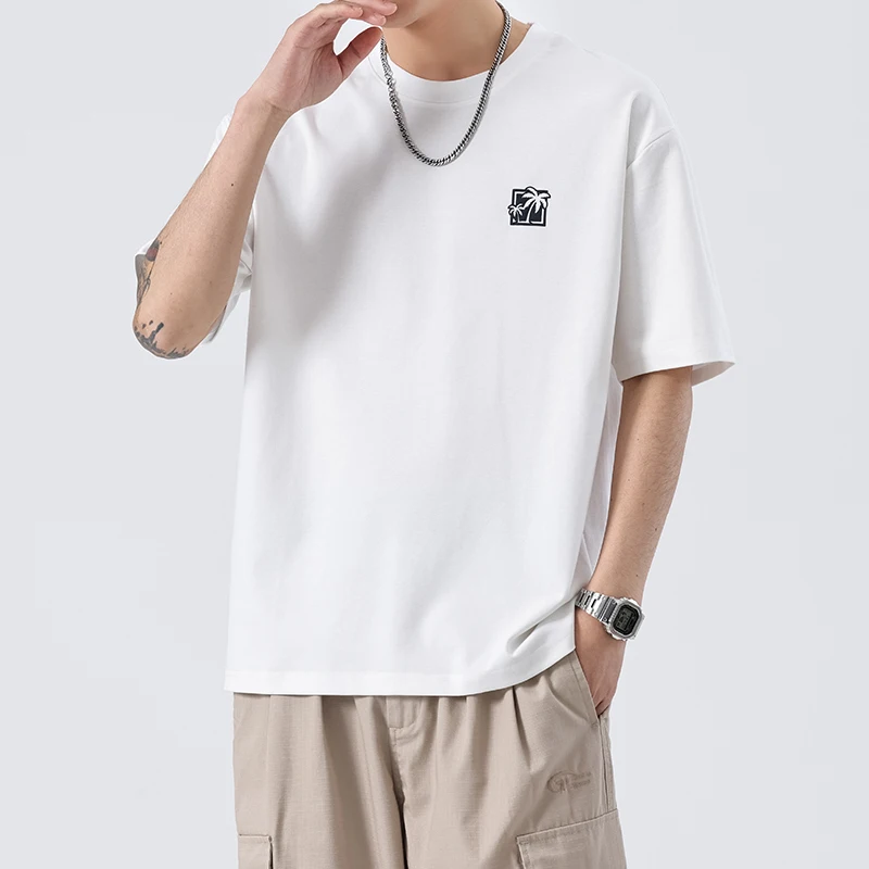 SZYT606 Summer high street tide trend loose fashion versatile printing men's stretch short T-shirt
SZYT606 Summer high street tide trend loose fashion versatile printing men's stretch short T-shirt