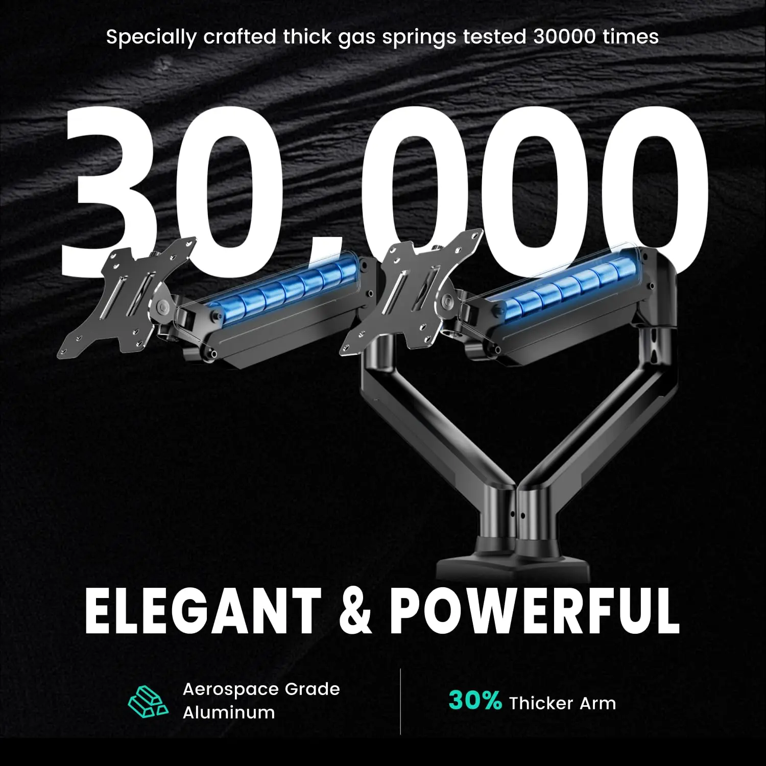 Nearhub Dual Monitor Arm, with C-Clamp & Gromket Mount for Flexible Height & Tilt Adjustment, Effortless Installation Desk Mount
Nearhub Dual Monitor Arm, with C-Clamp & Gromket Mount for Flexible Height & Tilt Adjustment, Effortless Installation Desk Mount