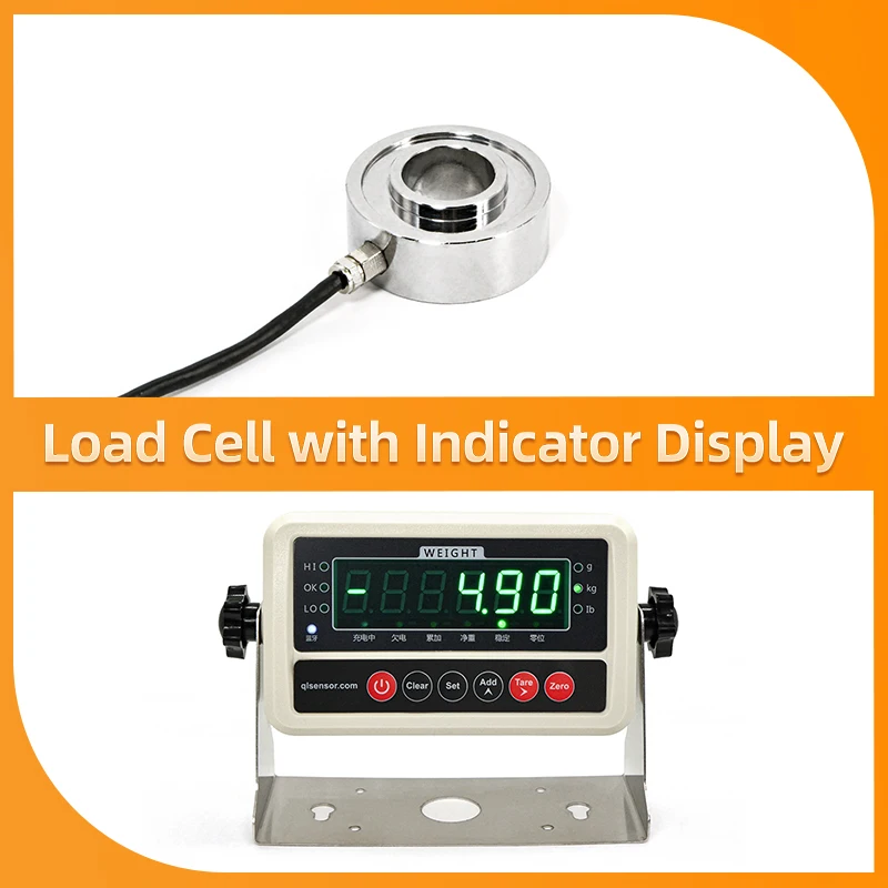Ring force Load Cell Sensor with 6-Digit Display instrument,Test Tension and Compression Force,Zero Point Automatic Tracking
Ring force Load Cell Sensor with 6-Digit Display instrument,Test Tension and Compression Force,Zero Point Automatic Tracking