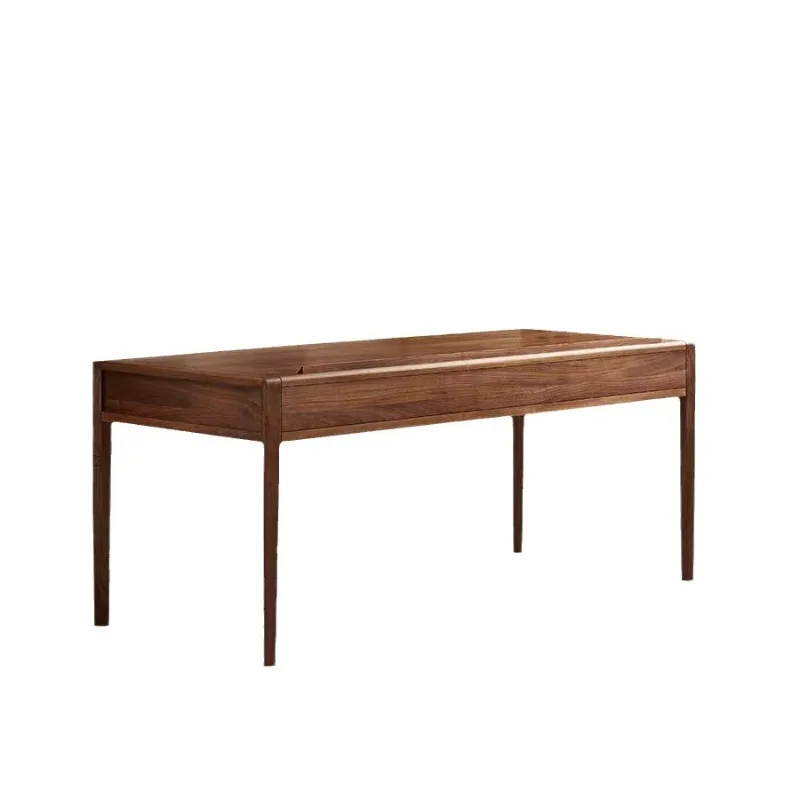North American black walnut desk, solid wood rectangular writing desk, Nordic home study desk
North American black walnut desk, solid wood rectangular writing desk, Nordic home study desk