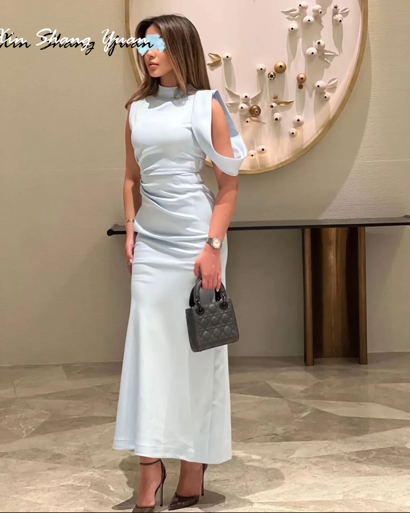 Customized Evening Dress Exquisite Jersey High Collar Sleeveless Prom Gowns Simple Straight Ankle Length Ruched Party Dresses
Customized Evening Dress Exquisite Jersey High Collar Sleeveless Prom Gowns Simple Straight Ankle Length Ruched Party Dresses